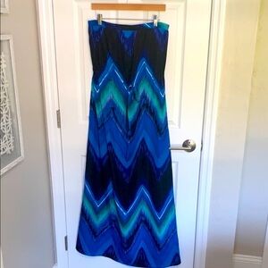 Felicity and coco strapless maxi dress size medium